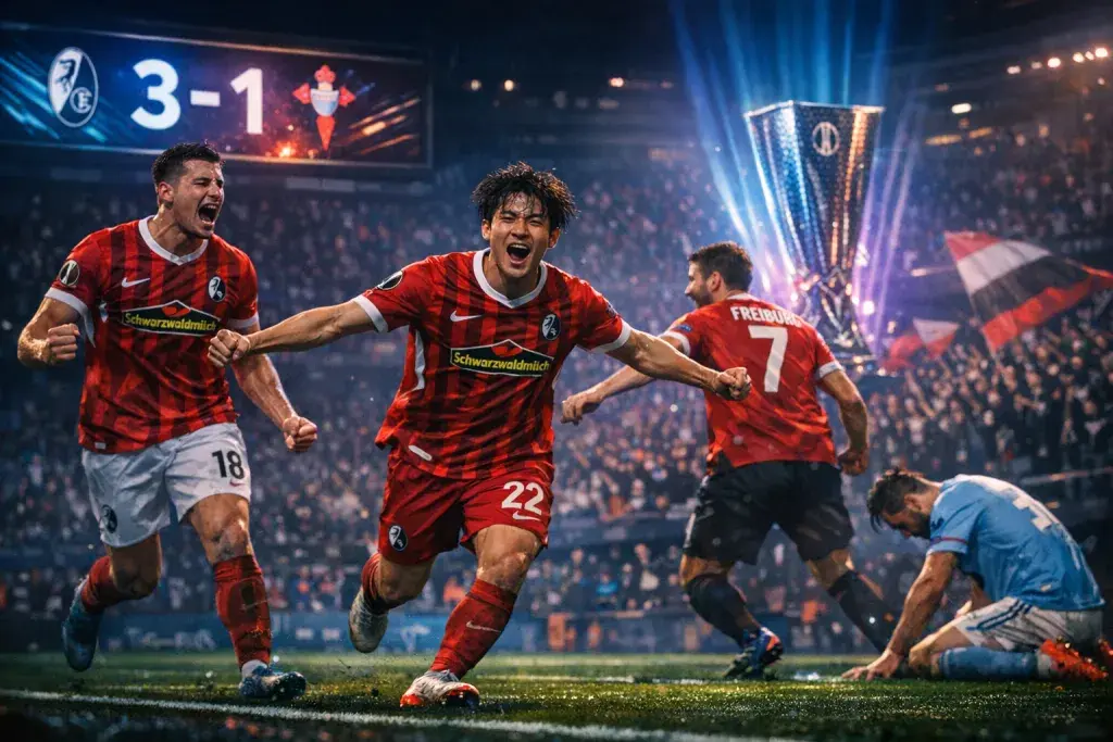 Freiburg Advances to Europa League Semifinals with Decisive 3-1 Victory Over Celta Vigo